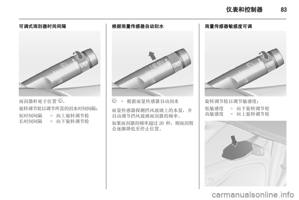 OPEL ZAFIRA TOURER 2013.5 车主手册 (in Chinese) OPEL ZAFIRA TOURER 2013.5 车主手册 (in Chinese)