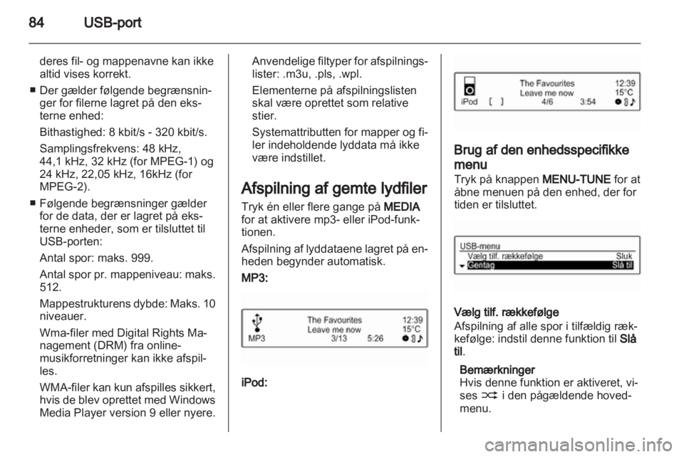 OPEL ADAM 2013  Instruktionsbog til Infotainment (in Danish) 