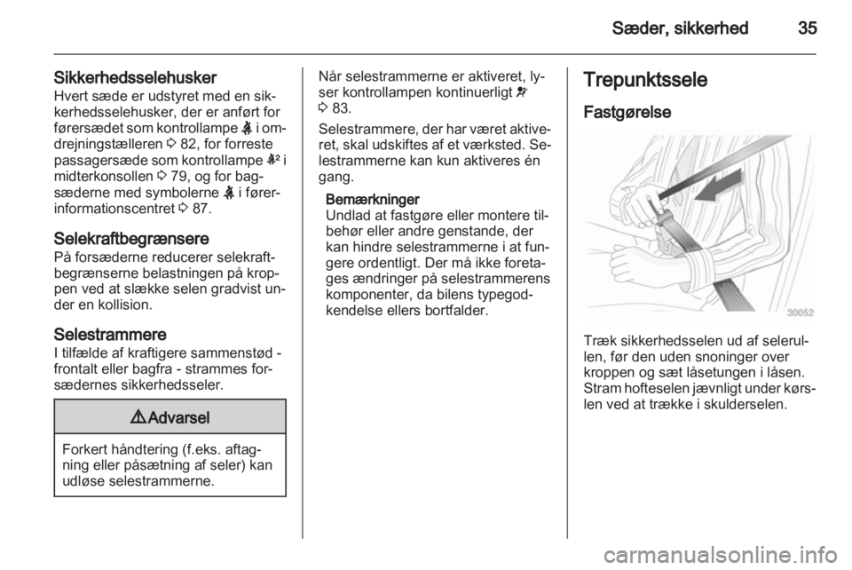 OPEL ADAM 2013.5  Instruktionsbog (in Danish) 