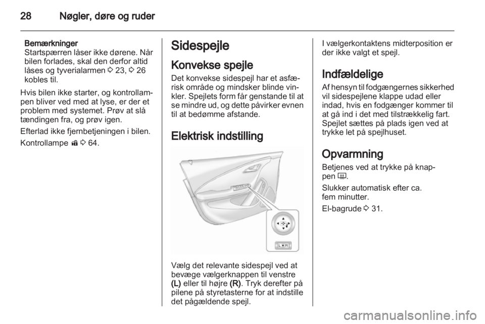 OPEL AMPERA 2012  Instruktionsbog (in Danish) 