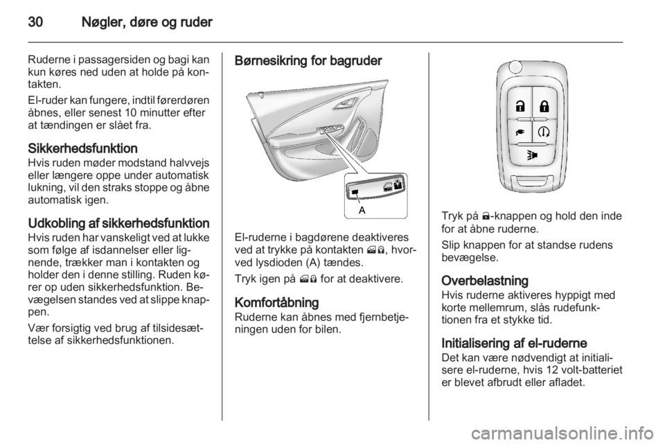 OPEL AMPERA 2012  Instruktionsbog (in Danish) 