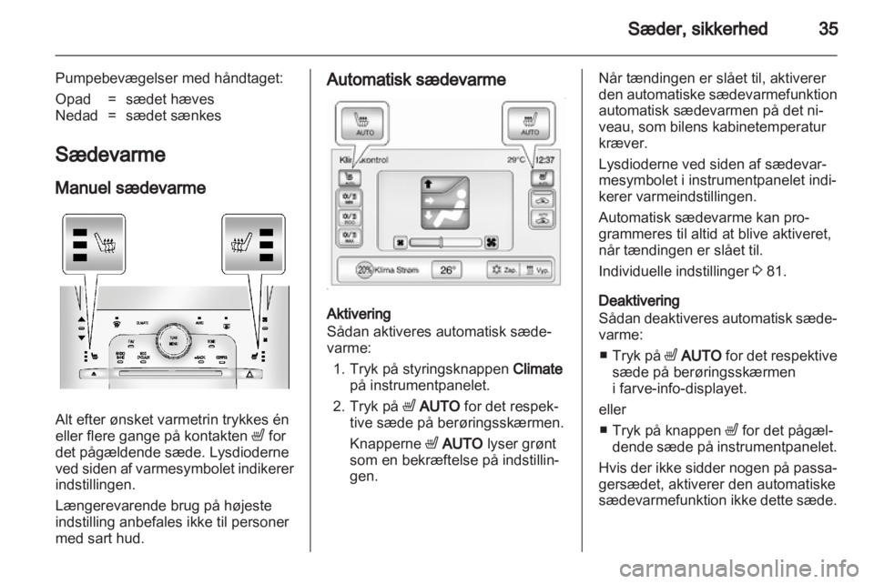 OPEL AMPERA 2012  Instruktionsbog (in Danish) 