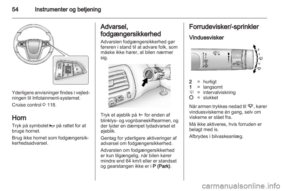 OPEL AMPERA 2012  Instruktionsbog (in Danish) 