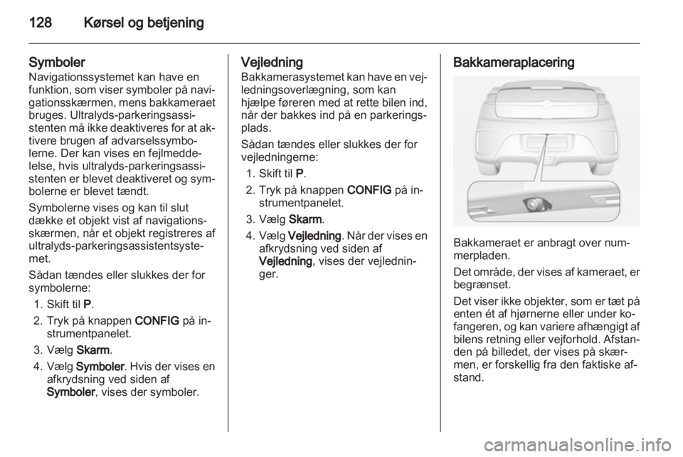 OPEL AMPERA 2013 Instruktionsbog (in Danish) OPEL AMPERA 2013 Instruktionsbog (in Danish)