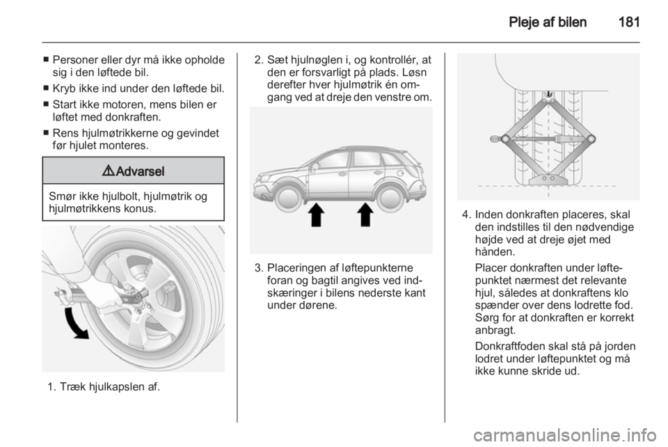 OPEL ANTARA 2013.5  Instruktionsbog (in Danish) 