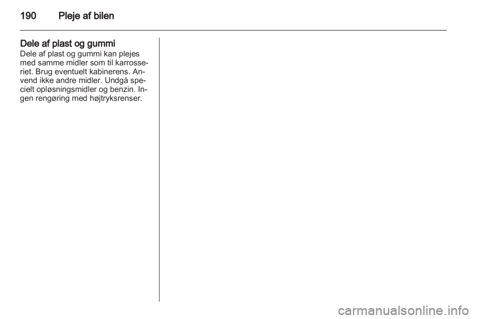 OPEL ANTARA 2013.5  Instruktionsbog (in Danish) 