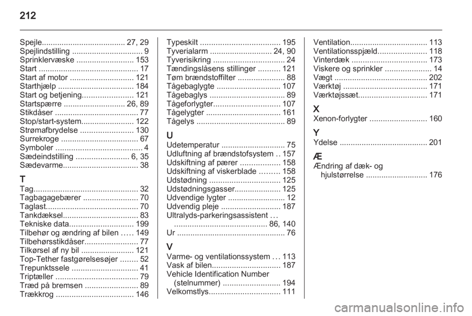 OPEL ANTARA 2013.5  Instruktionsbog (in Danish) 