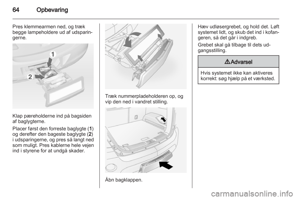 OPEL ANTARA 2013.5  Instruktionsbog (in Danish) 