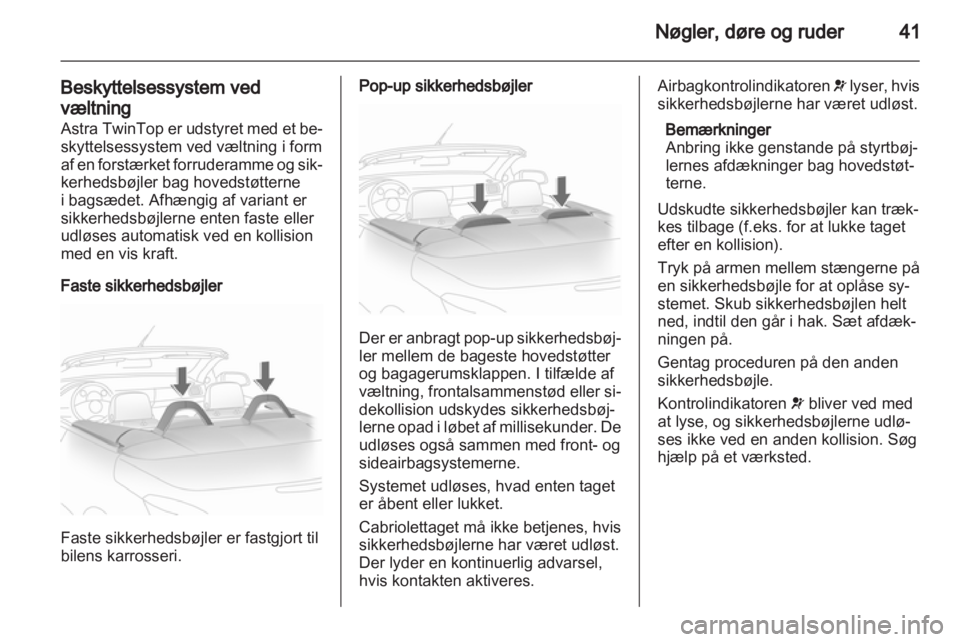 OPEL ASTRA H 2011.5  Instruktionsbog (in Danish) 