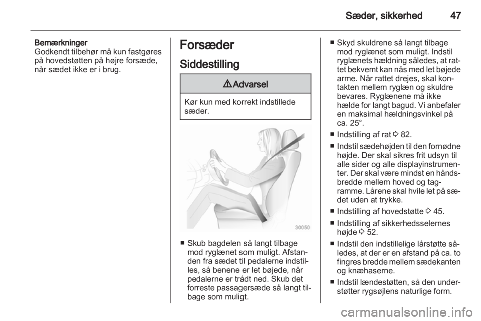 OPEL ASTRA H 2011.5  Instruktionsbog (in Danish) 