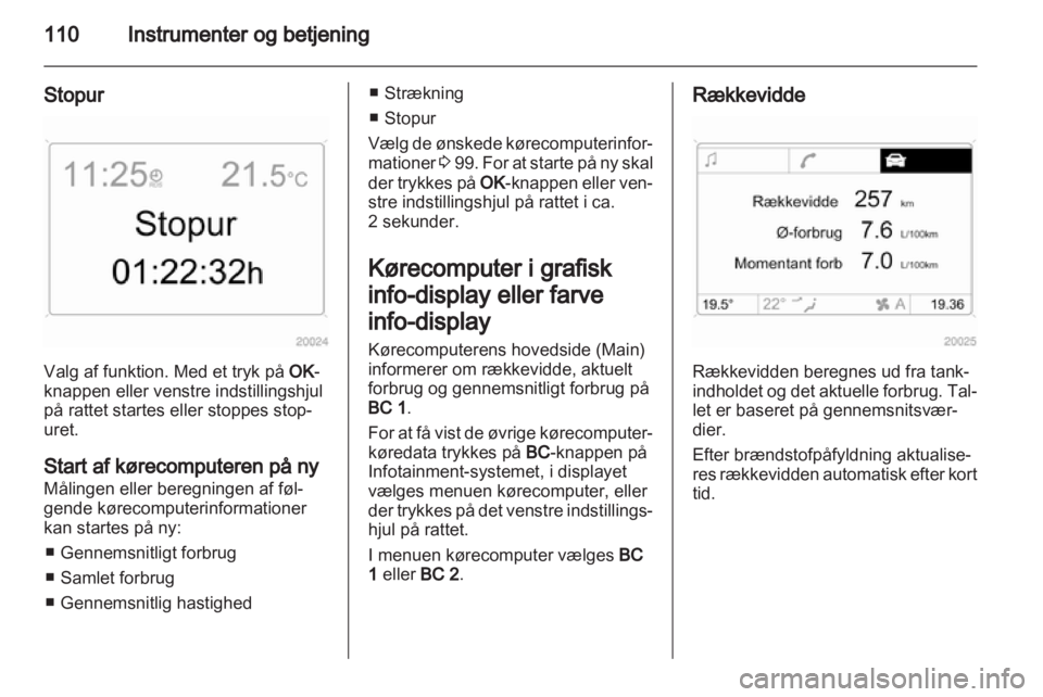 OPEL ASTRA H 2012  Instruktionsbog (in Danish) 