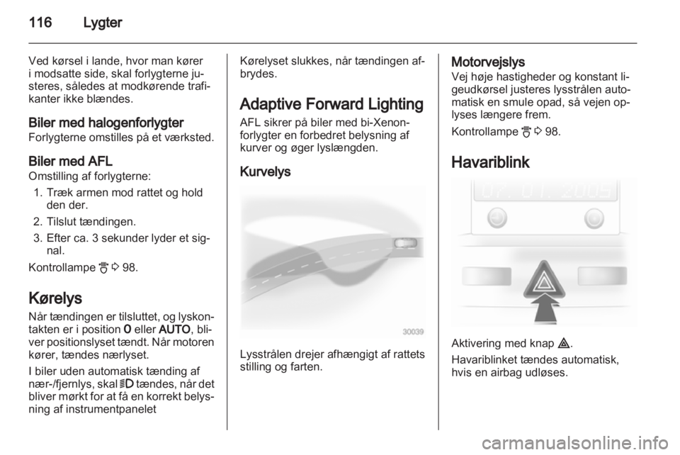 OPEL ASTRA H 2012  Instruktionsbog (in Danish) 