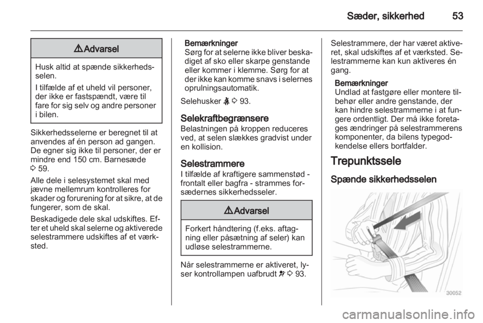 OPEL ASTRA H 2012  Instruktionsbog (in Danish) 