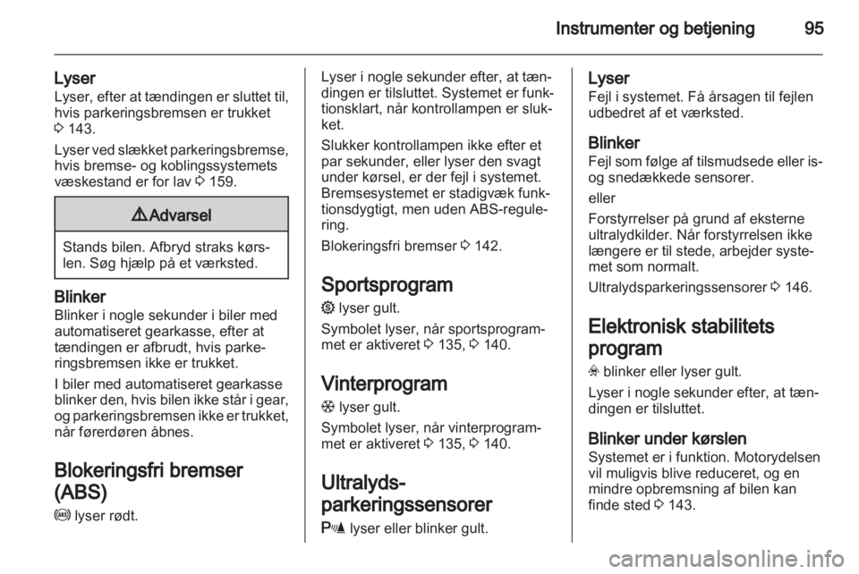 OPEL ASTRA H 2012  Instruktionsbog (in Danish) 