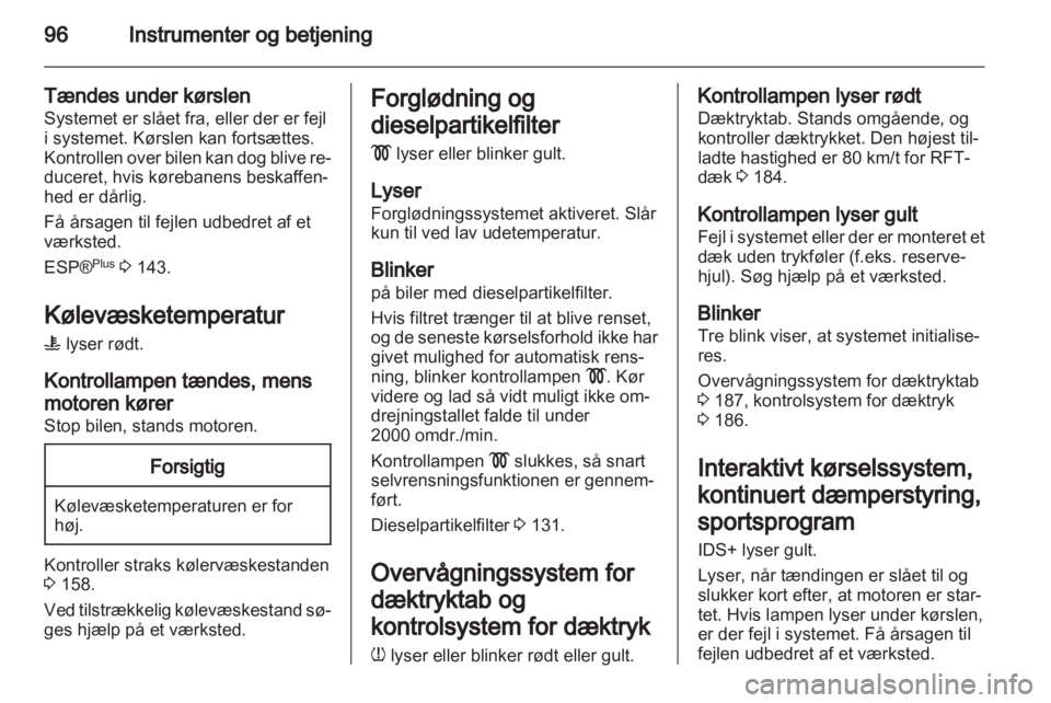 OPEL ASTRA H 2012  Instruktionsbog (in Danish) 