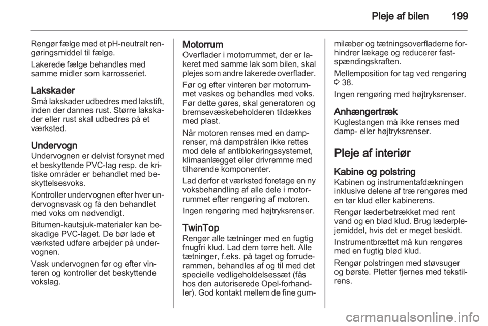 OPEL ASTRA H 2013  Instruktionsbog (in Danish) 