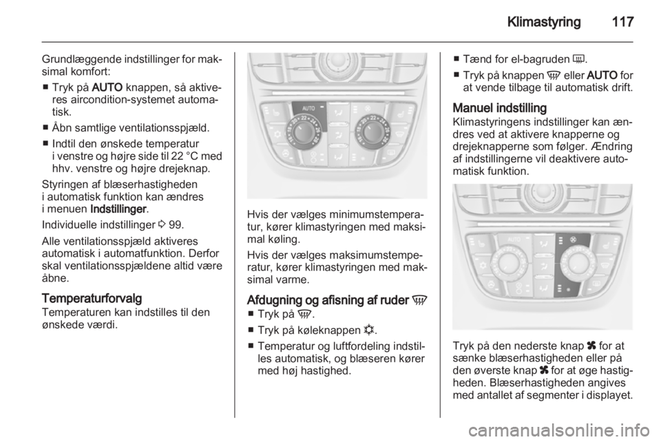 OPEL ASTRA J 2010.5  Instruktionsbog (in Danish) 