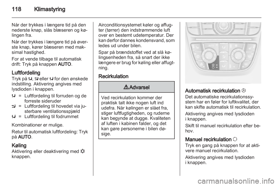 OPEL ASTRA J 2010.5  Instruktionsbog (in Danish) 