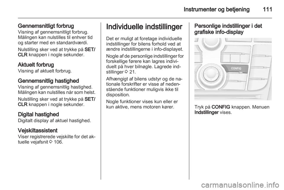 OPEL ASTRA J 2011.5  Instruktionsbog (in Danish) 