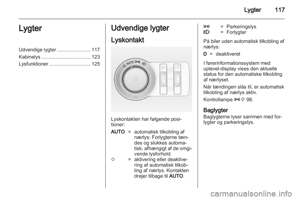 OPEL ASTRA J 2011.5  Instruktionsbog (in Danish) 
