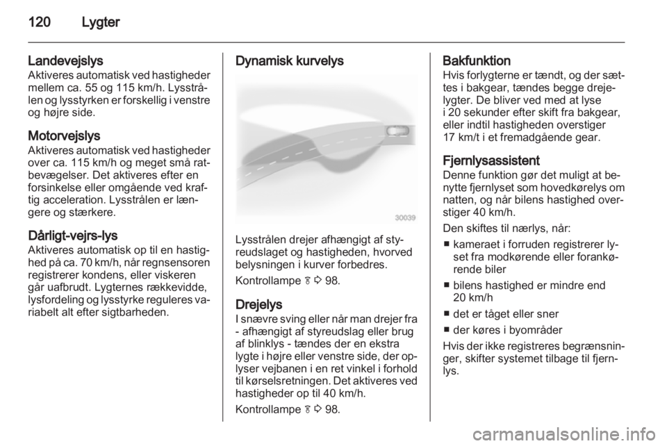 OPEL ASTRA J 2011.5  Instruktionsbog (in Danish) 