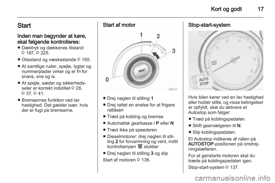 OPEL ASTRA J 2011.5  Instruktionsbog (in Danish) 