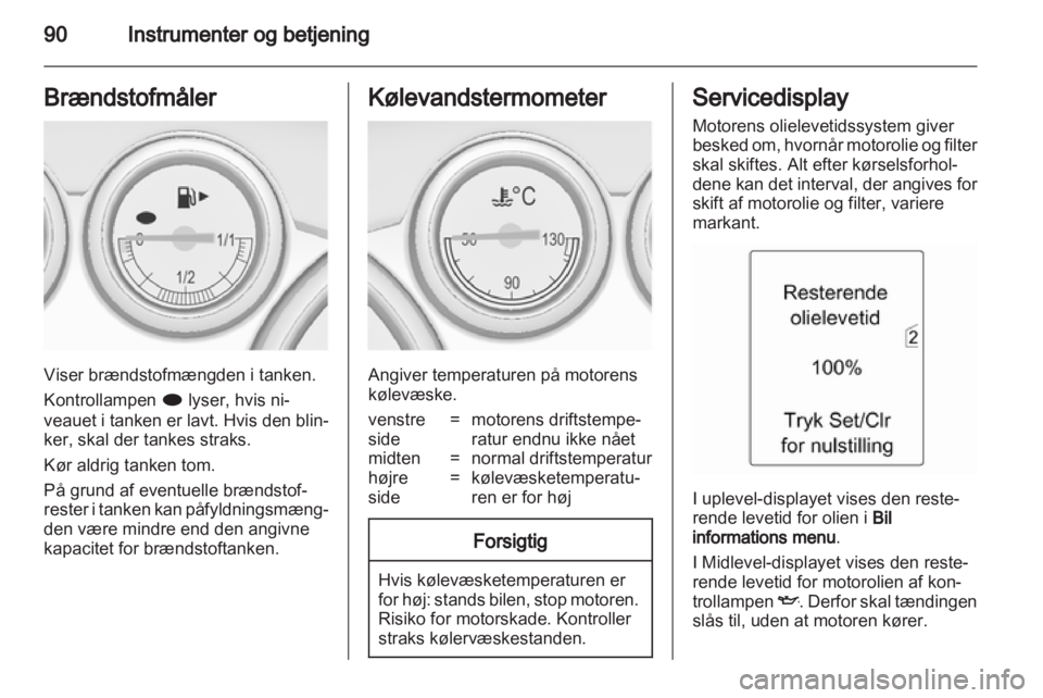 OPEL ASTRA J 2011.5  Instruktionsbog (in Danish) 