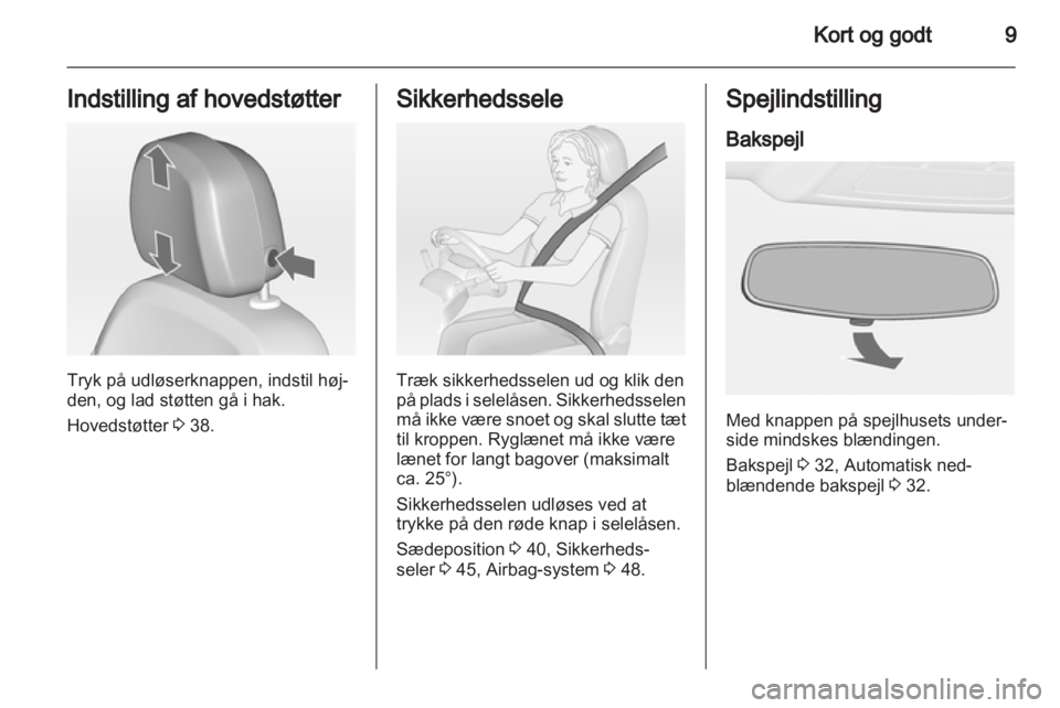 OPEL ASTRA J 2013  Instruktionsbog (in Danish) 