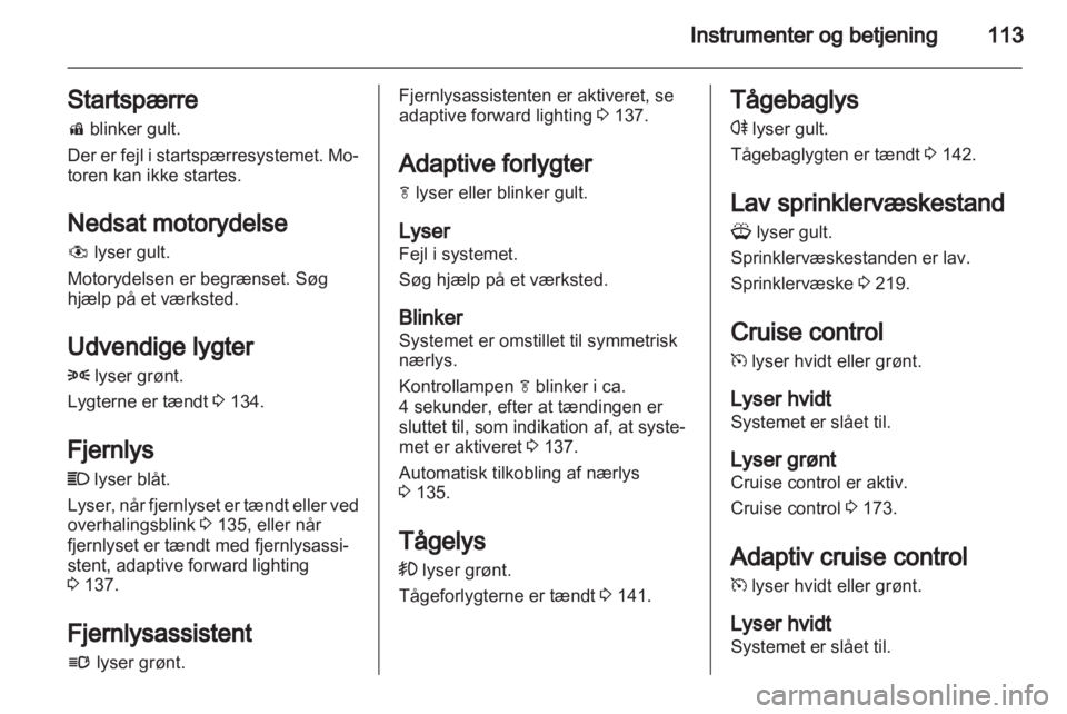 OPEL ASTRA J 2013  Instruktionsbog (in Danish) 