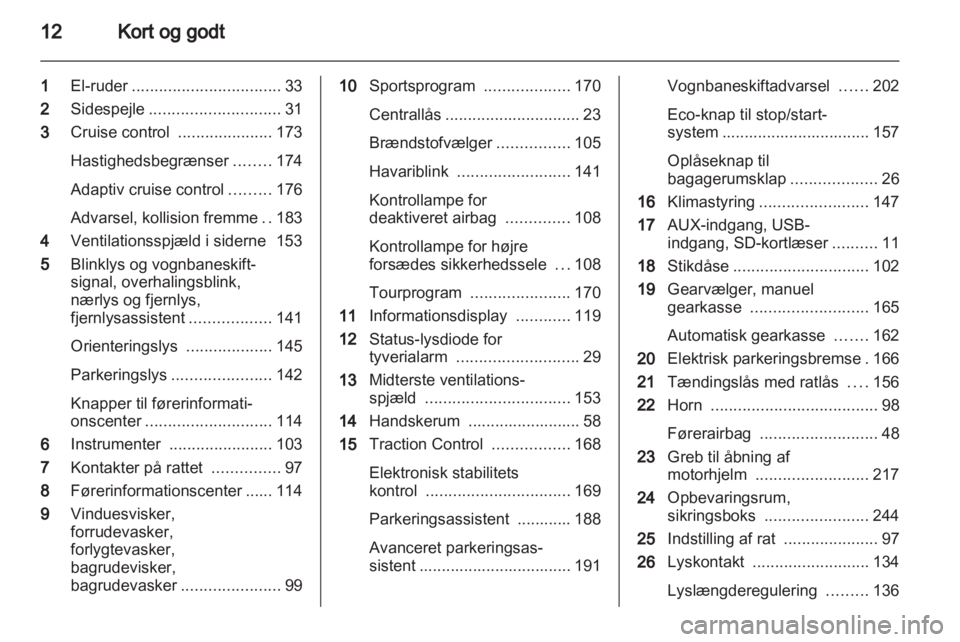 OPEL ASTRA J 2013  Instruktionsbog (in Danish) 