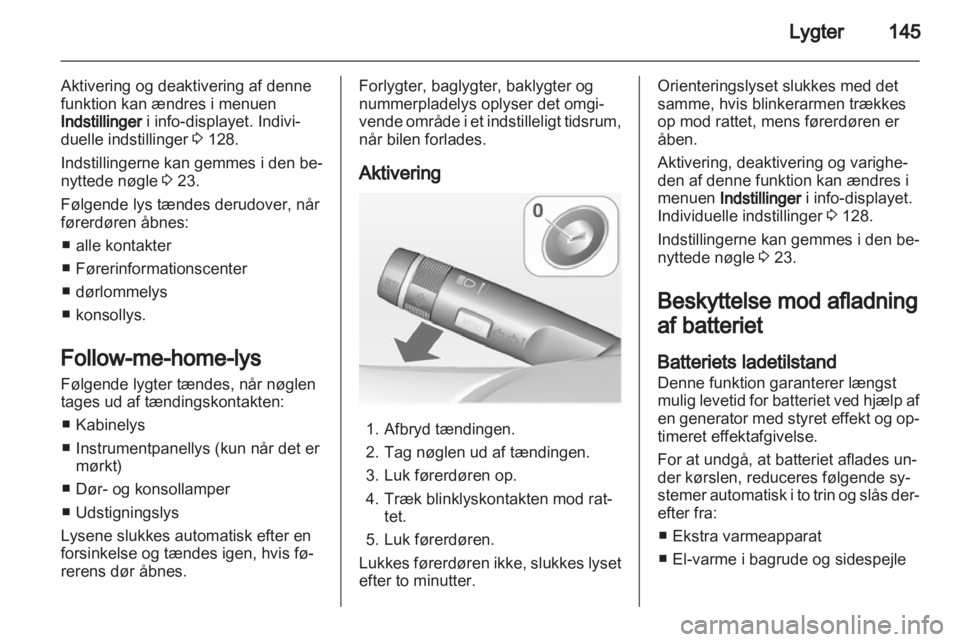 OPEL ASTRA J 2013  Instruktionsbog (in Danish) 