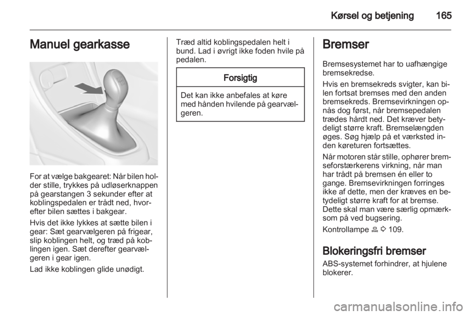 OPEL ASTRA J 2013  Instruktionsbog (in Danish) 