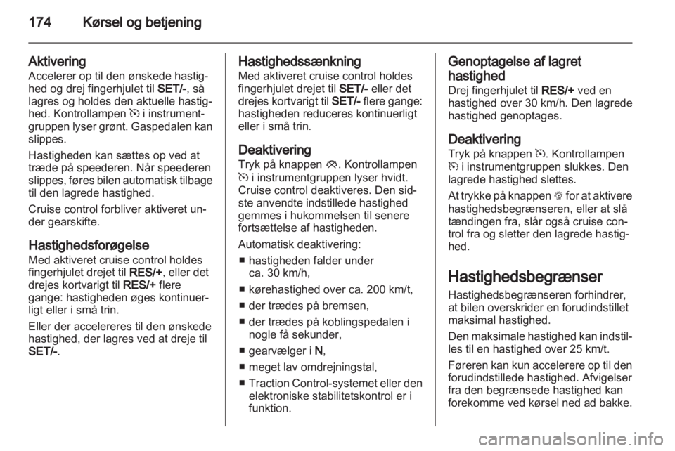 OPEL ASTRA J 2013  Instruktionsbog (in Danish) 