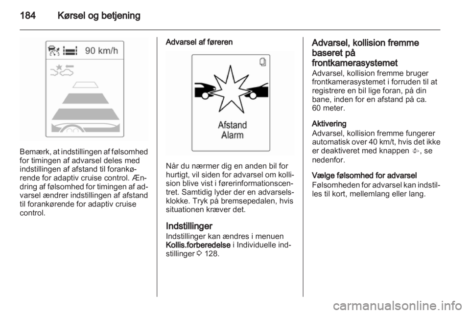OPEL ASTRA J 2013  Instruktionsbog (in Danish) 
