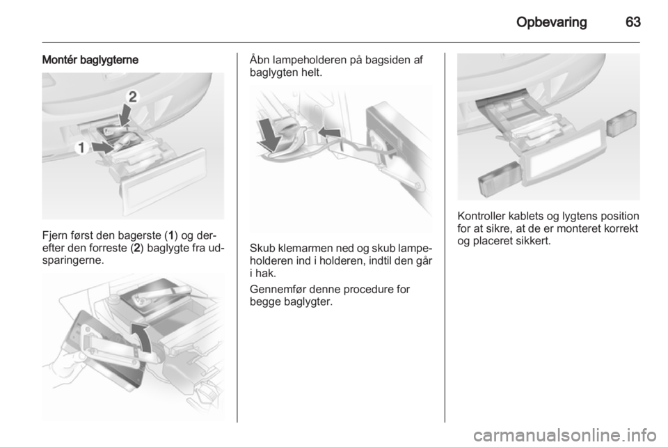 OPEL ASTRA J 2013  Instruktionsbog (in Danish) 