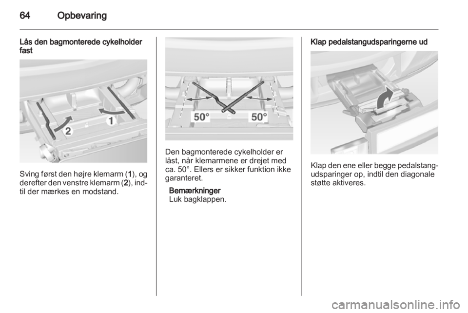 OPEL ASTRA J 2013  Instruktionsbog (in Danish) 