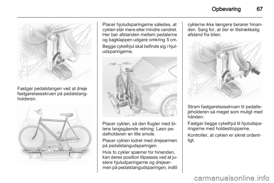 OPEL ASTRA J 2013  Instruktionsbog (in Danish) 