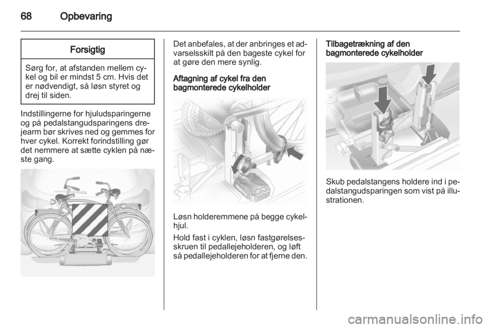 OPEL ASTRA J 2013  Instruktionsbog (in Danish) 