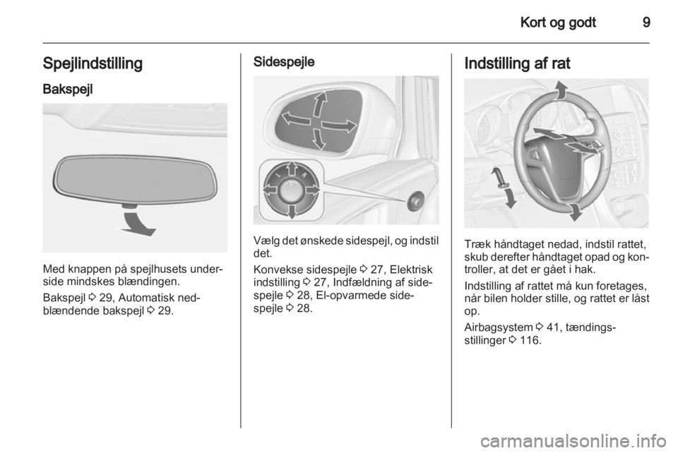 OPEL ASTRA J GTC 2012  Instruktionsbog (in Danish) 