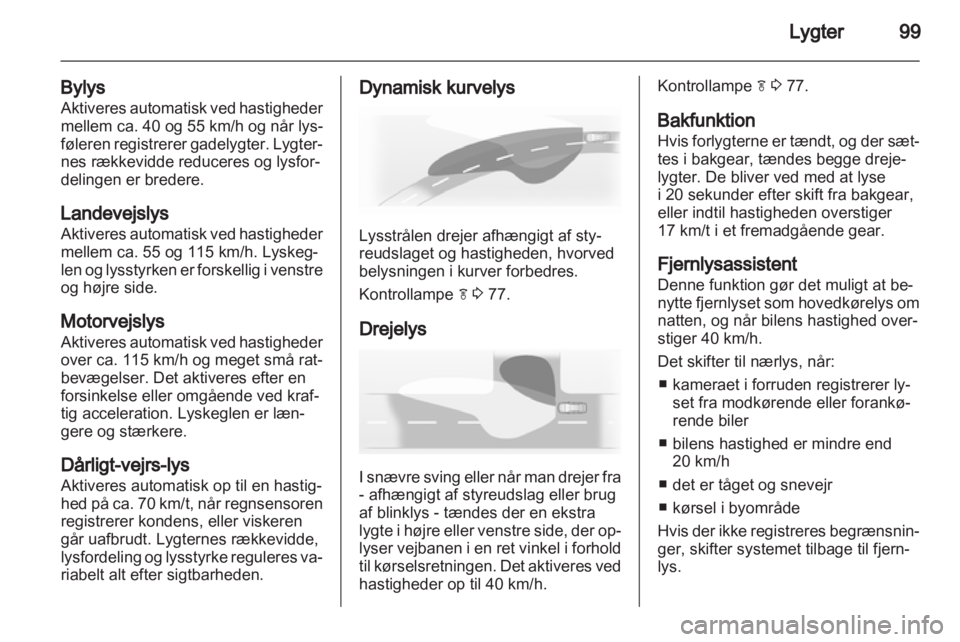 OPEL ASTRA J GTC 2012  Instruktionsbog (in Danish) 