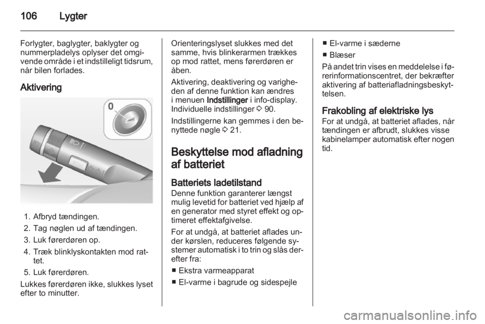 OPEL ASTRA J GTC 2012  Instruktionsbog (in Danish) 
