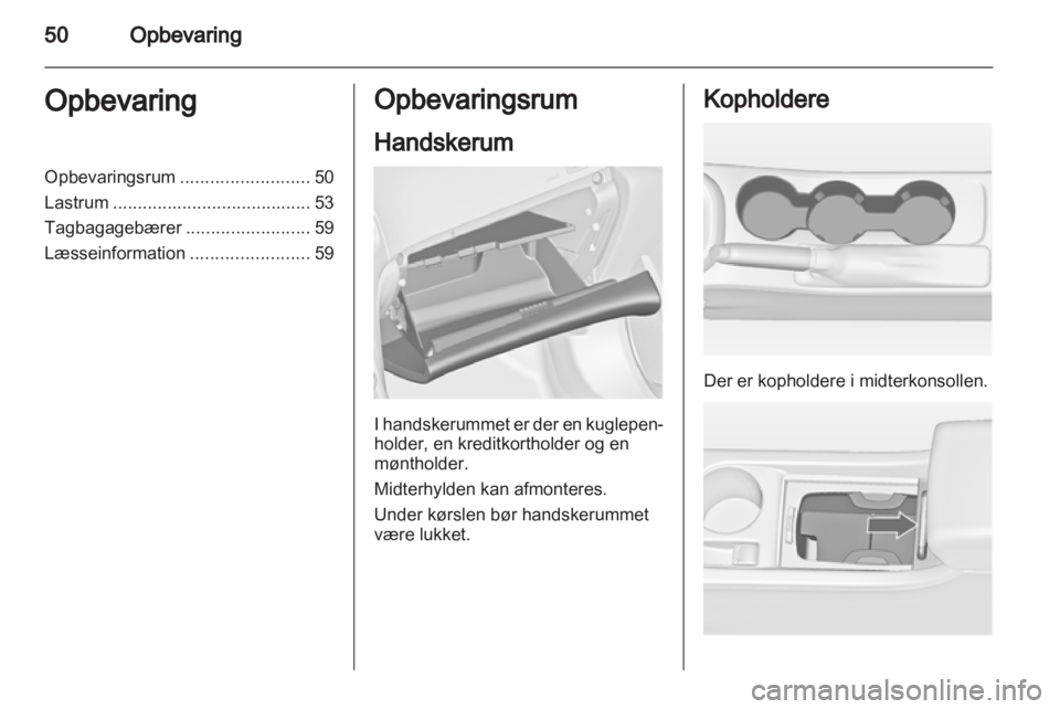 OPEL ASTRA J GTC 2012  Instruktionsbog (in Danish) 