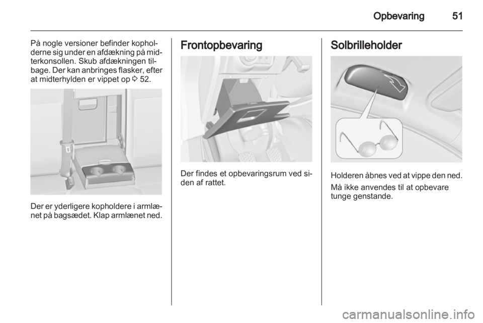 OPEL ASTRA J GTC 2012  Instruktionsbog (in Danish) 