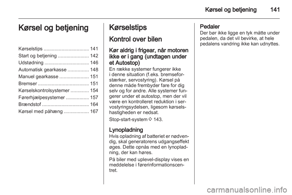 OPEL ASTRA J HB5 & ST 2012  Instruktionsbog (in Danish) 