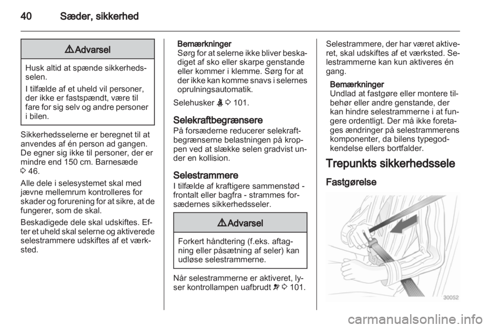 OPEL ASTRA J HB5 & ST 2012  Instruktionsbog (in Danish) 
