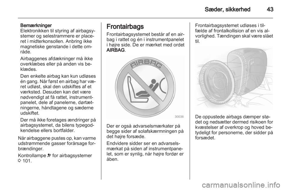 OPEL ASTRA J HB5 & ST 2012  Instruktionsbog (in Danish) 