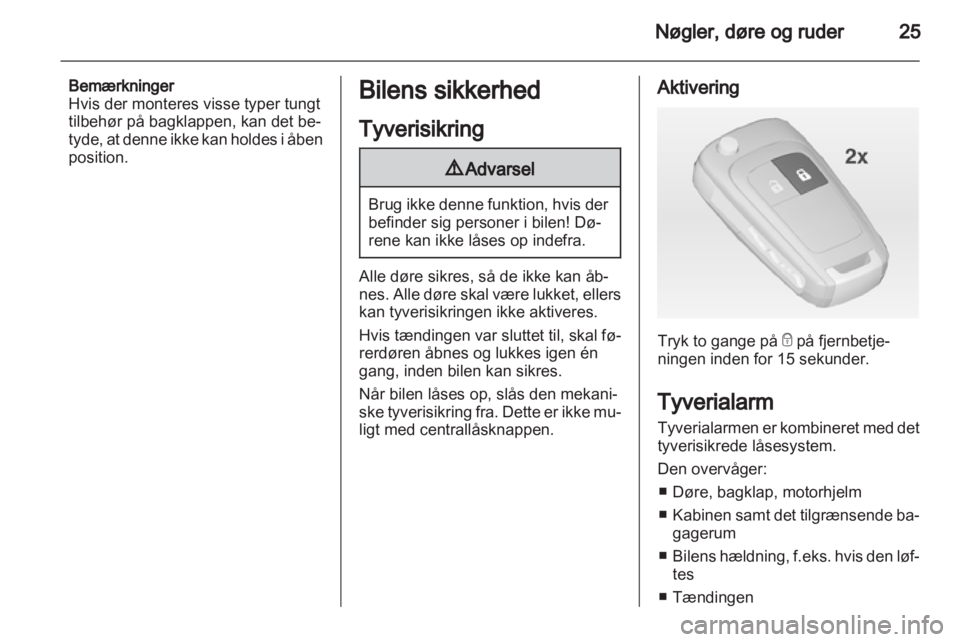 OPEL ASTRA J HB5 & ST 2012.5  Instruktionsbog (in Danish) 