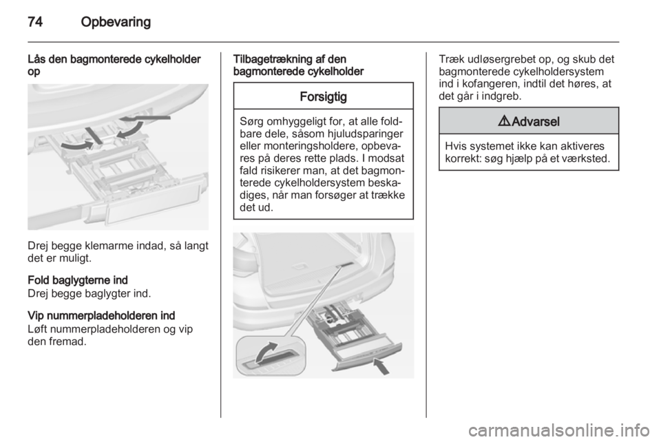 OPEL ASTRA J HB5 & ST 2012.5 Instruktionsbog (in Danish) OPEL ASTRA J HB5 & ST 2012.5 Instruktionsbog (in Danish)