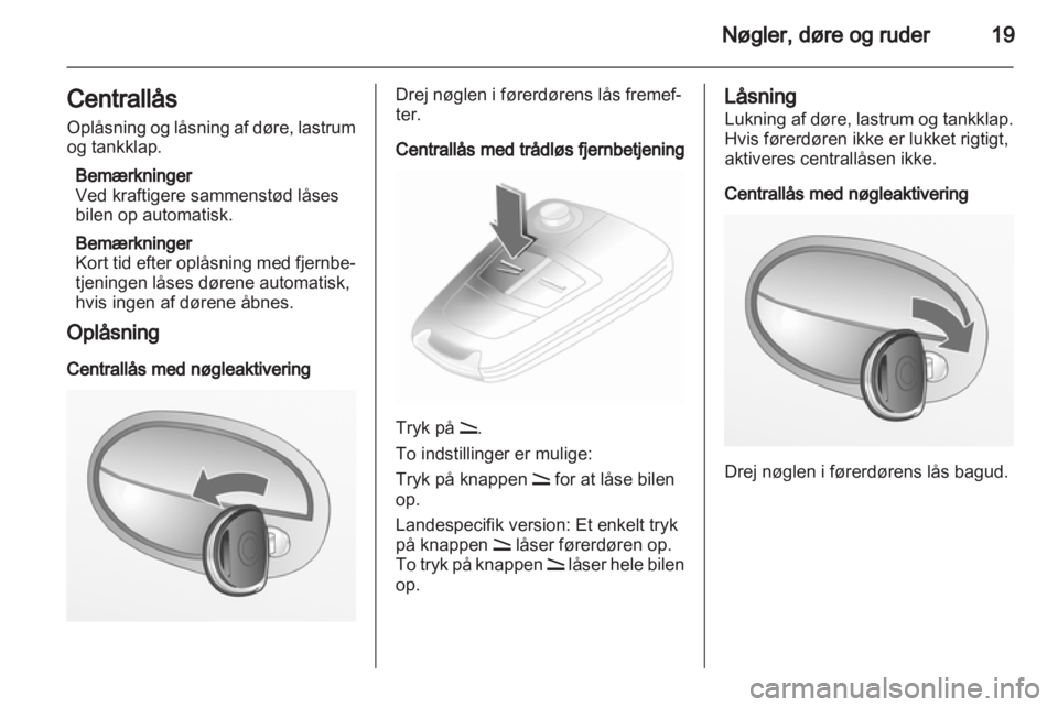 OPEL COMBO 2011.5  Instruktionsbog (in Danish) 