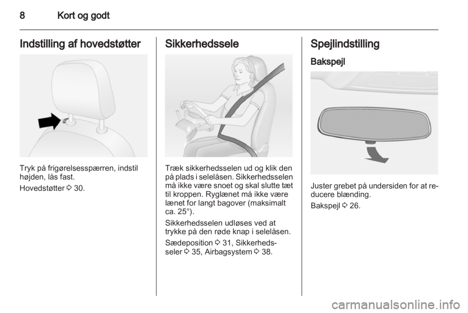 OPEL COMBO D 2013  Instruktionsbog (in Danish) 